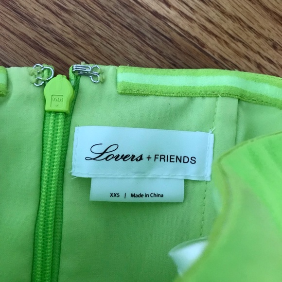 Lovers + Friends Pryce Gown Neon Green - Picture 5 of 8